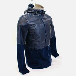 !NEW! UNDER ARMOUR Mens Blue UA Hybrid Windbreaker Running Jacket Hooded NWT